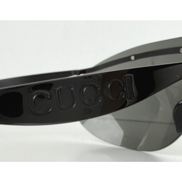 Gucci GG1656S 001 Sunglasses in Black Metal Frame and Grey Tinted Lenses main image 9